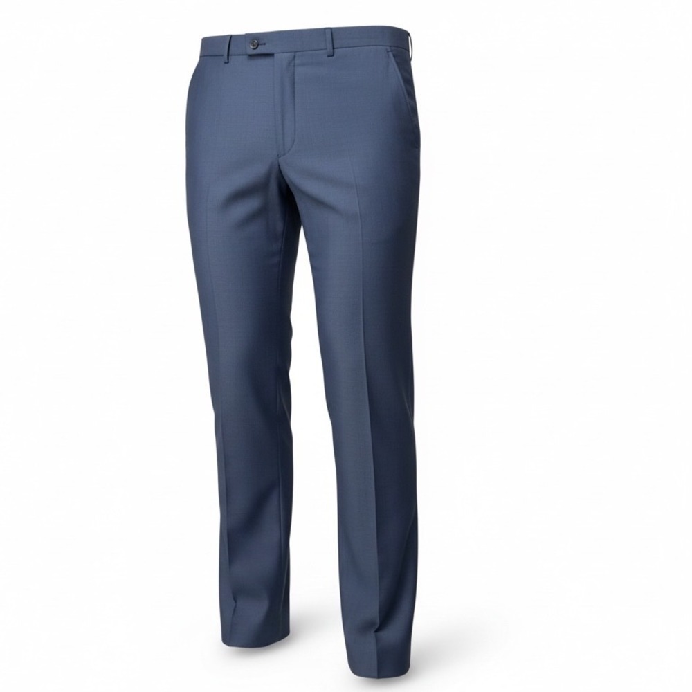 Savile Row Co Brixton Navy Dress Pants Men 36W Flat Front Stretch Classic Career
